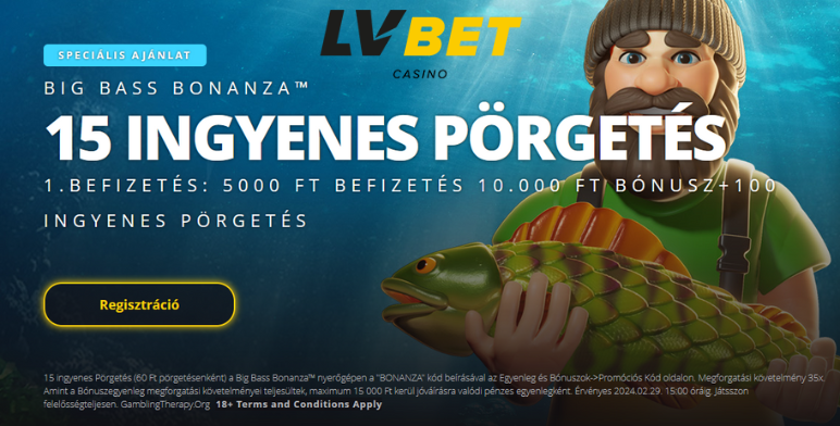 LV Bet promo code 2024 - 15 free spins bonus kód: BONANZA