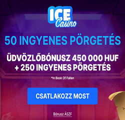Ice Casino Promo code - 50 Free Spins No deposit bonus