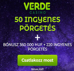 Verde Casino 50 Free spins promo code